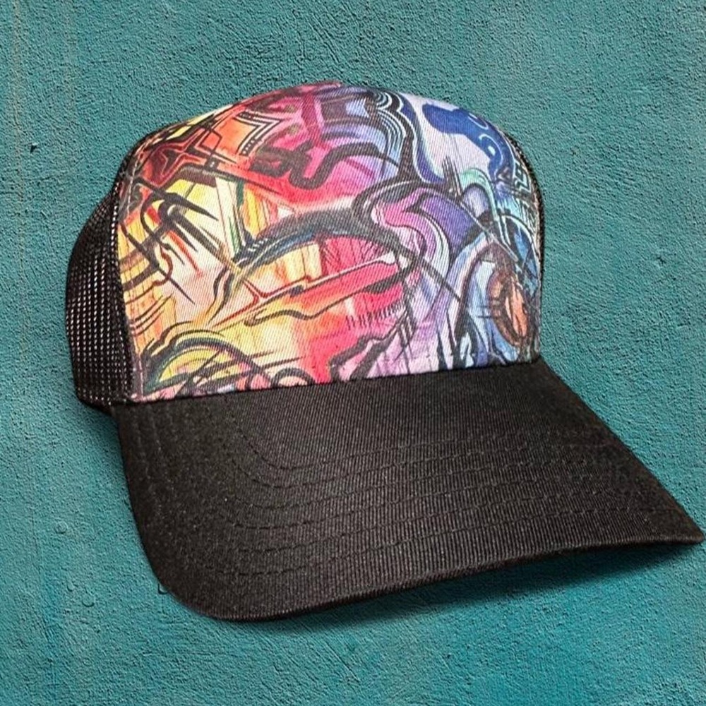Forever Stoked Handpainted Trucker Hat